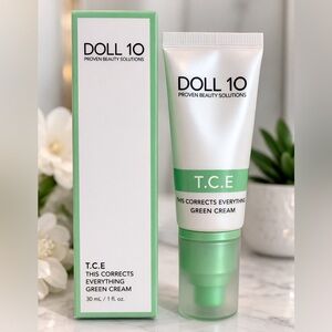 Doll 10 T.C.E This Corrects Everything Green Cream 30ml Color Correcting Primer